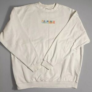 Gymshark oversized sweater with rainbow embroidery